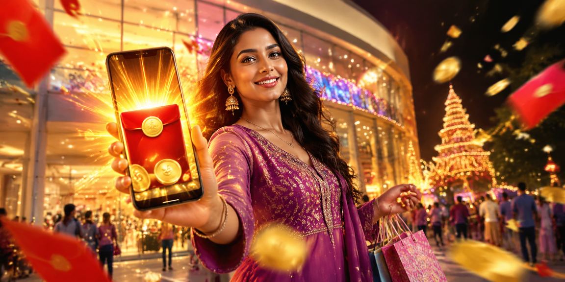 Indian red envelope festive bonus theme