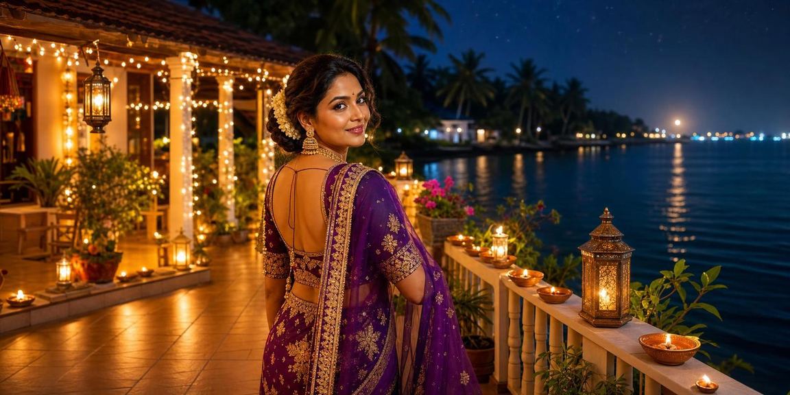 Kerala festive casino night scene
