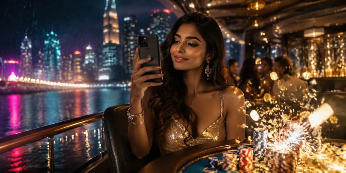 Mumbai player enjoys live casino games on mobile phone